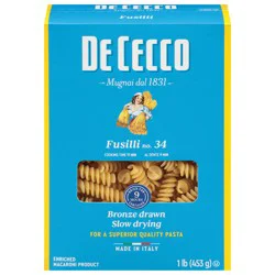 De Cecco No. 34 Fusilli 1 lb