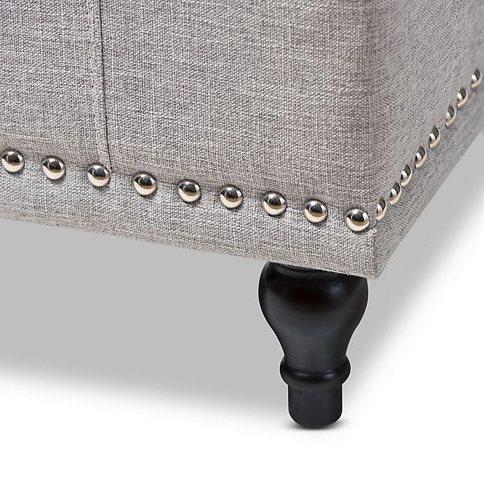 slide 4 of 5, Baxton Studio Kaylee Storage Ottoman Bench - Grey/Beige, 1 ct