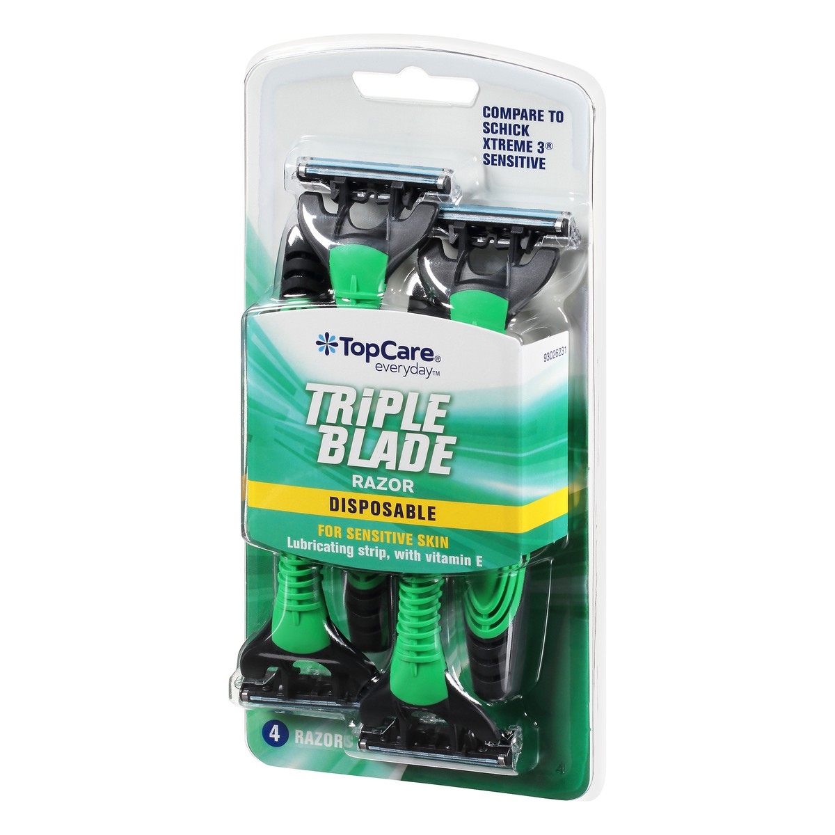 slide 5 of 12, Topcare Everyday Disposable Triple Blade Razor 4 ea Blister Pack, 4 ct