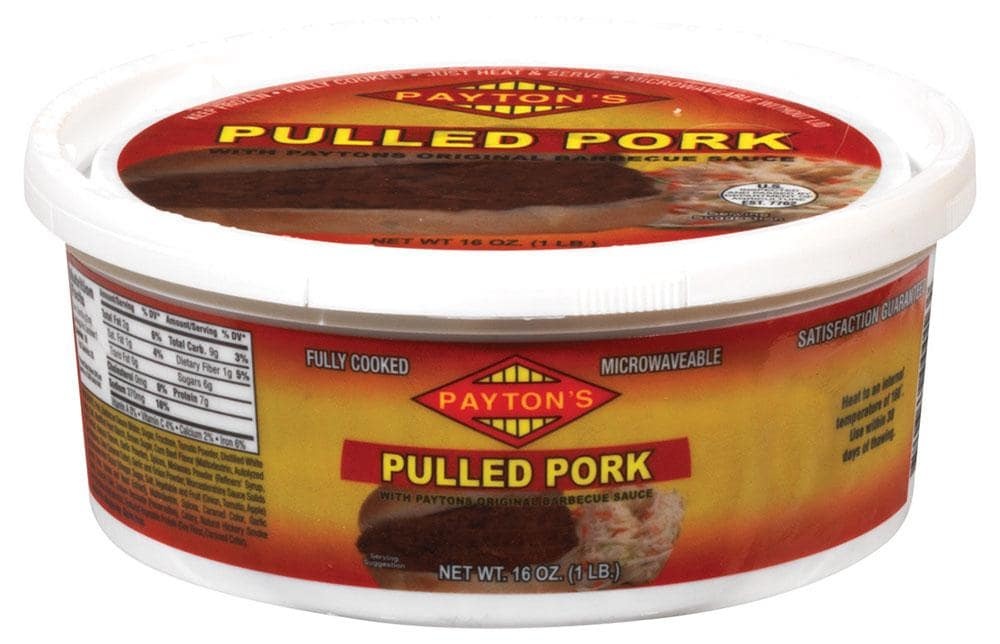 slide 1 of 1, Payton's Bbq Pulled Pork, 16 oz