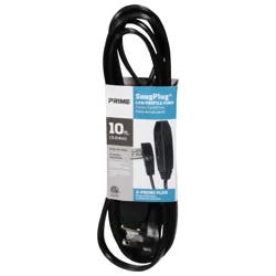 Prime SnugPlug 10 Feet Low Profile Cord 1 ea