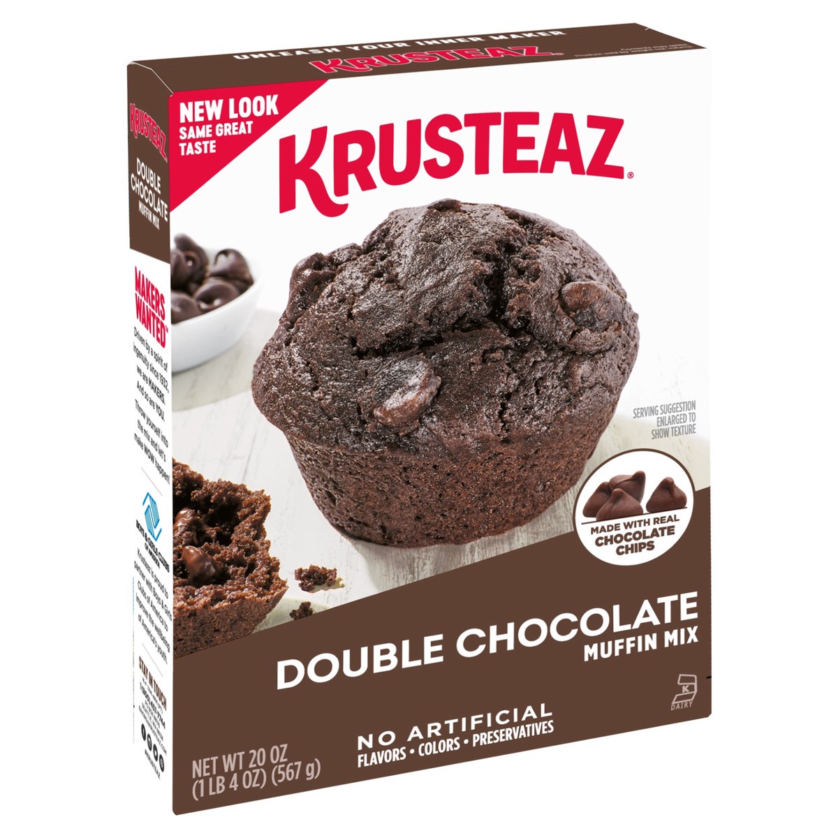 slide 5 of 9, Krusteaz Muffin Mix, 20 oz