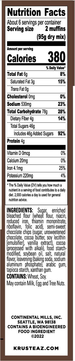 slide 9 of 9, Krusteaz Muffin Mix, 20 oz