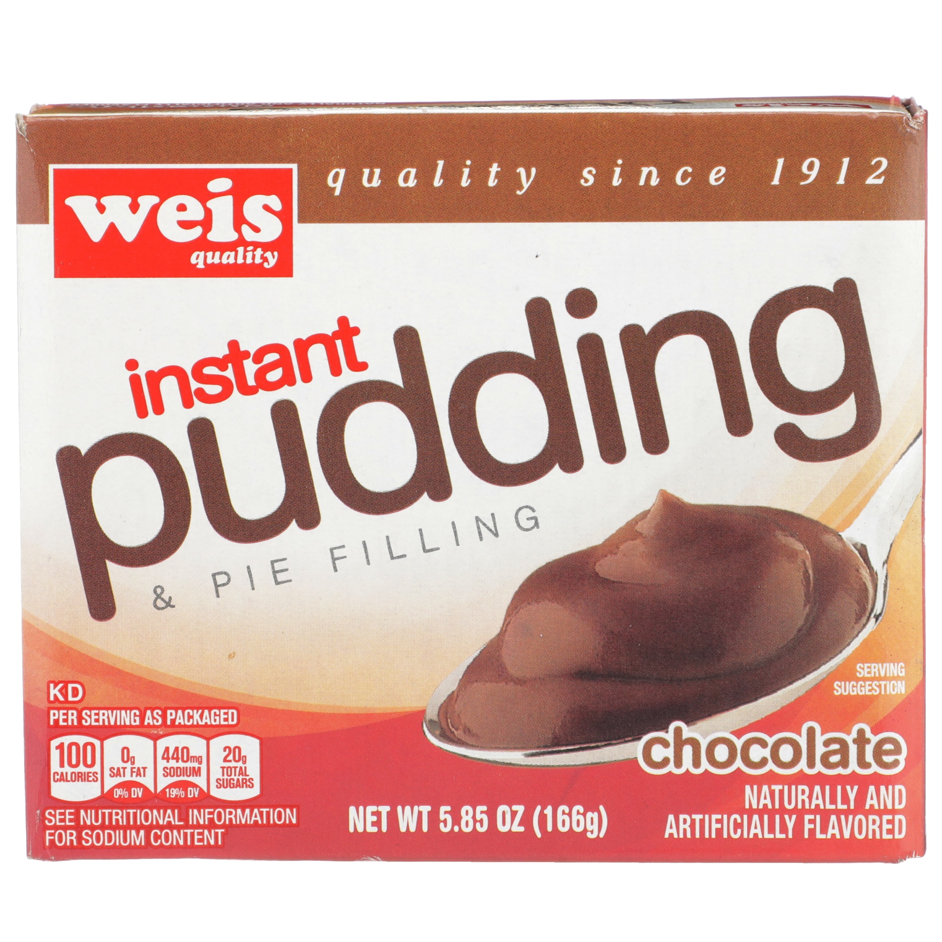 slide 1 of 6, Weis Quality Chocolate Flavored Instant Pudding and Pie Filling, 5.85 oz