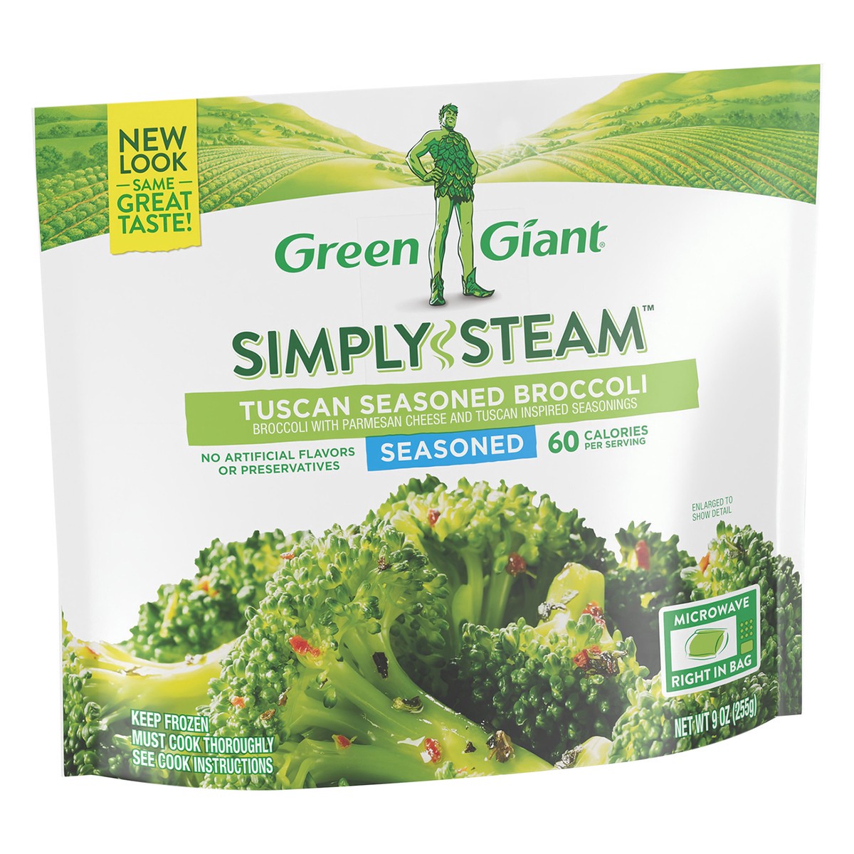 slide 7 of 9, Green Giant Seasoned Steamers Tuscan Broccoli Frozen Vegetables, 9 oz