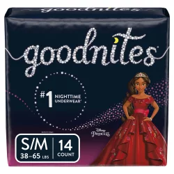 GoodNites Disney Fairies Girl's Small/Medium Jumbo Bedtime Underwear