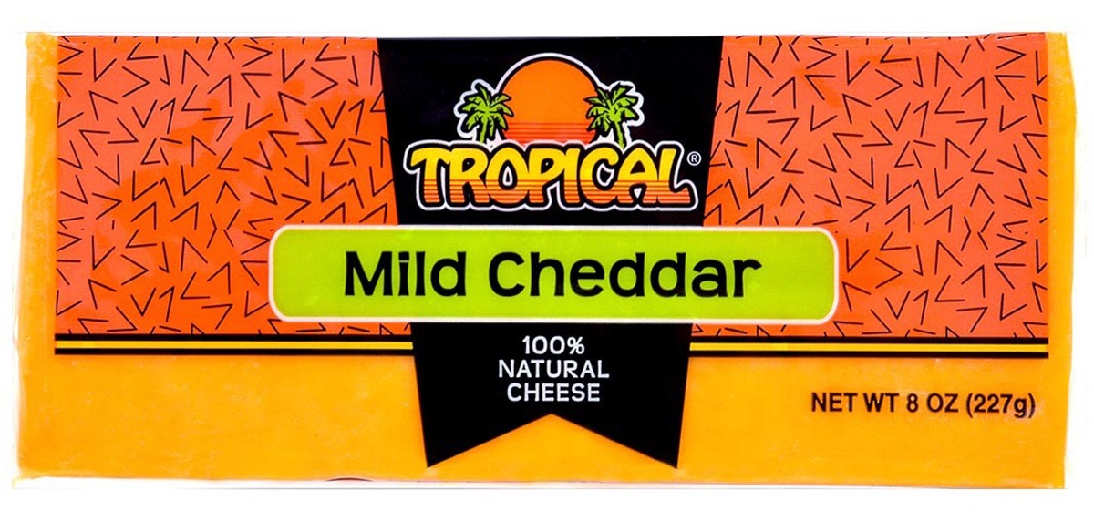 slide 1 of 1, Tropical Mild Cheddar Cheese, 8 oz