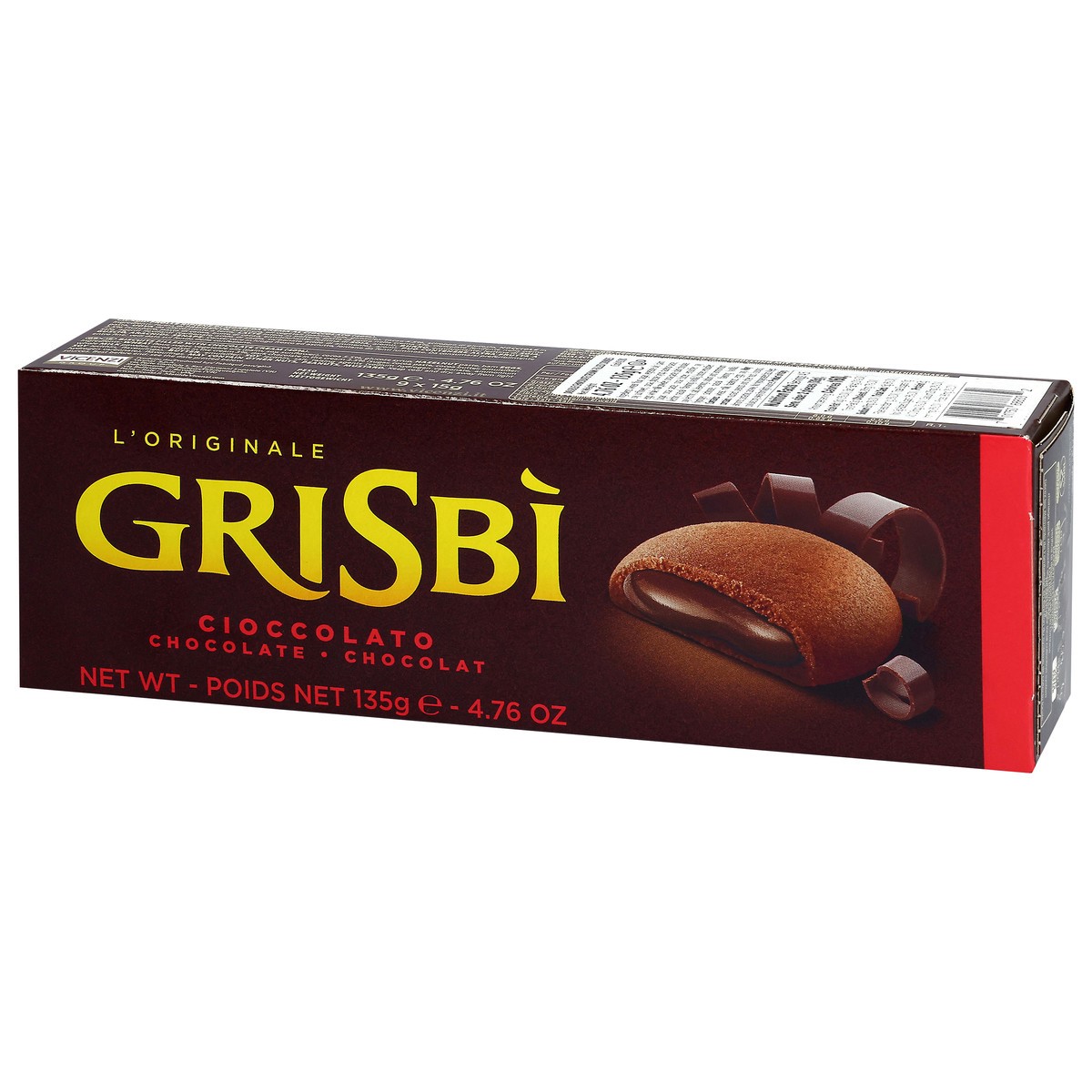 slide 3 of 4, Grisbi Cream Filled Double Chocolate Cookies 9 - 15 g Each, 9 ct