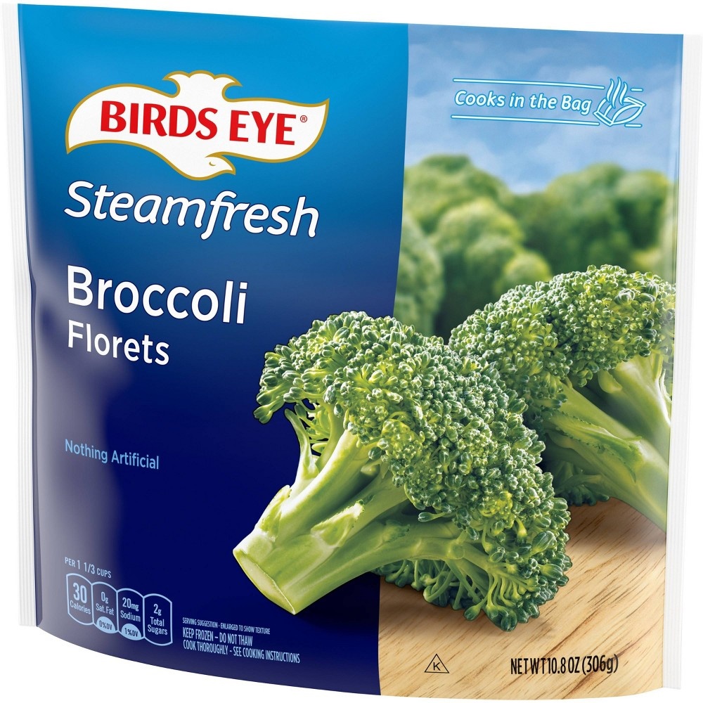slide 3 of 3, Birds Eye Steamfresh Premium Selects Frozen Broccoli Florets, 12 oz