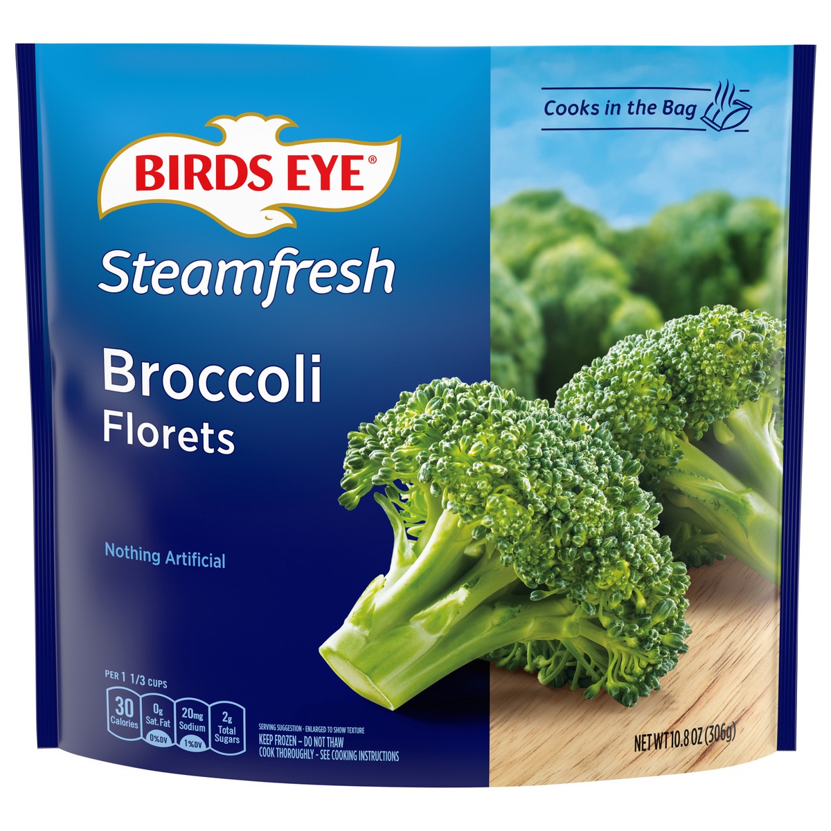 slide 1 of 5, Birds Eye Steamfresh Broccoli Florets, 10.8 oz