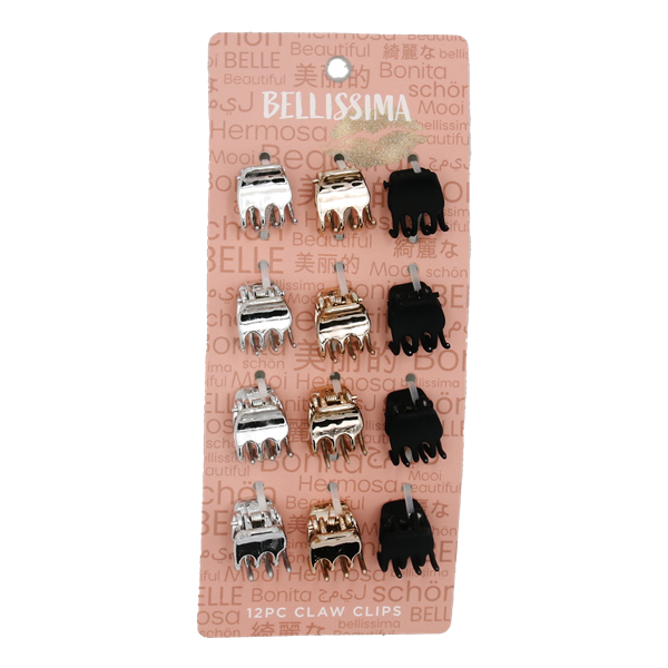 slide 1 of 1, Hy-Vee 12Pc Bellissima Claw Clips, 1 ct