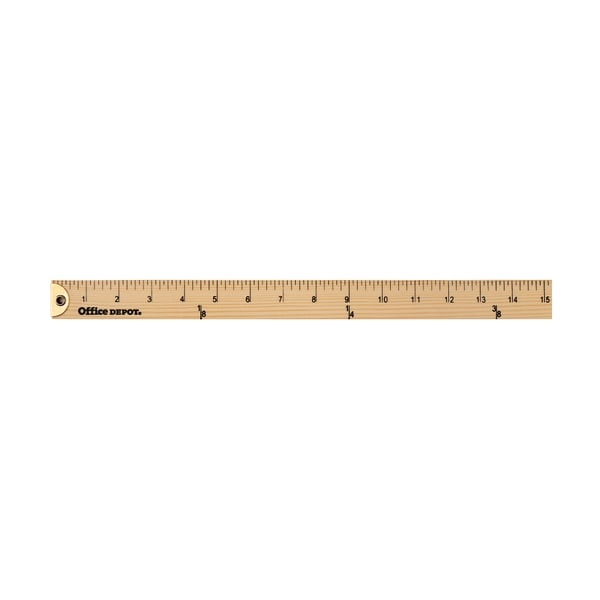 slide 1 of 2, Office Depot Brand Wooden Yardstick, 36'', Natural, 1 ct