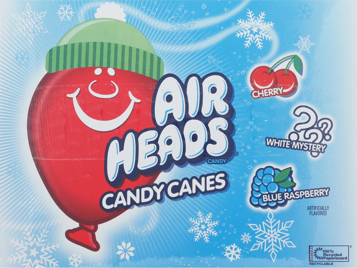 slide 6 of 14, Airheads Cherry/White Mystery/Blue Raspberry Candy Canes 12 ea, 12 ct