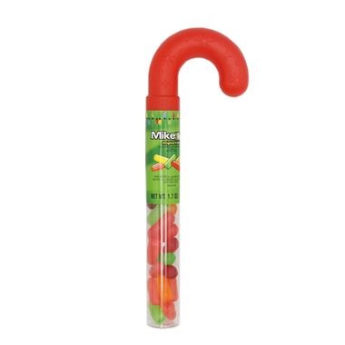 slide 1 of 1, Bee Mike And Ike Candy Cane Tubes With Candy 1.7 Ounces, 1.7 oz