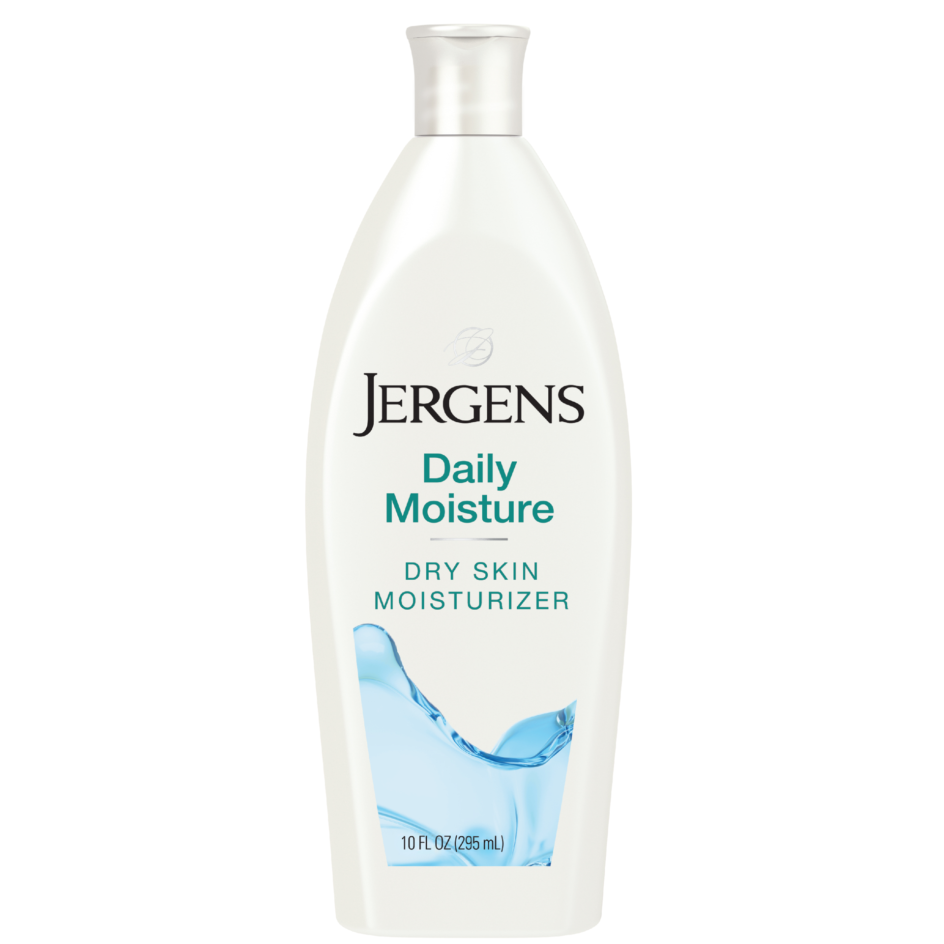 slide 1 of 5, Jergens Daily Moisture Dry Skin Moisturizer, Hand and Body Lotion, with HYDRALUCENCE blend, Silk Proteins, and Citrus Extract, 10 Oz, 10 oz