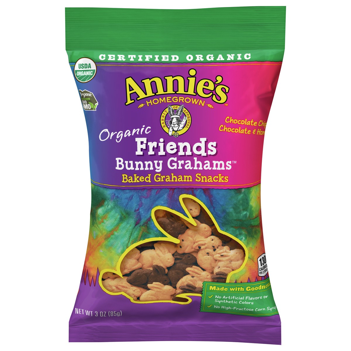 slide 2 of 14, Annie's Organic Chocolate Chip, Chocolate, and Honey Graham Crackers, 3 oz, 3 oz