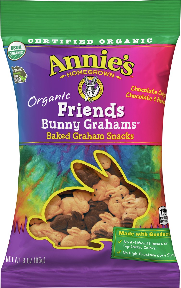 slide 4 of 14, Annie's Organic Chocolate Chip, Chocolate, and Honey Graham Crackers, 3 oz, 3 oz