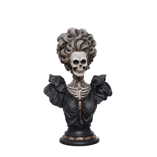 slide 1 of 3, 9" Skeleton Woman Bust Tabletop Decor By Ashland, 5.5 in x 3.5 in x 9 in