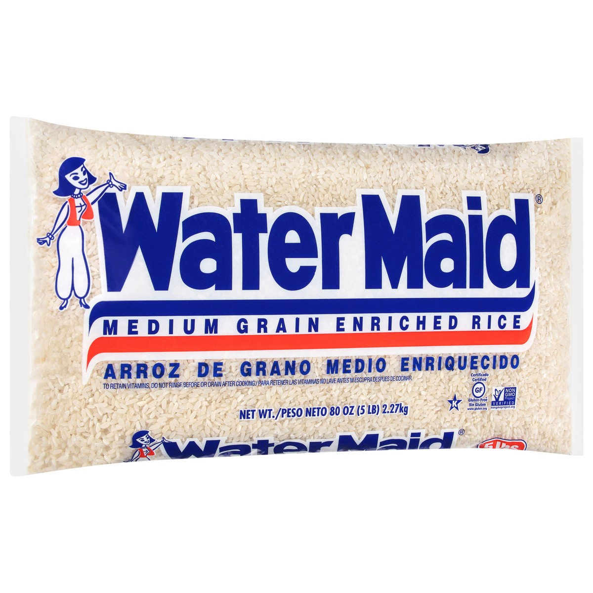 slide 5 of 9, Water Maid Medium Grain Enriched Rice 80 oz, 80 oz