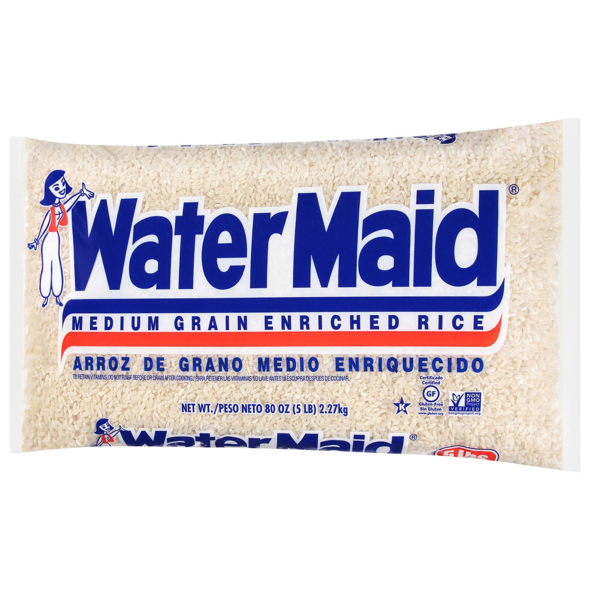 slide 2 of 9, Water Maid Medium Grain Enriched Rice 80 oz, 80 oz