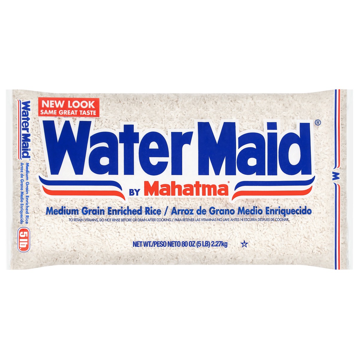 slide 1 of 9, Water Maid Medium Grain Enriched Rice 80 oz, 80 oz