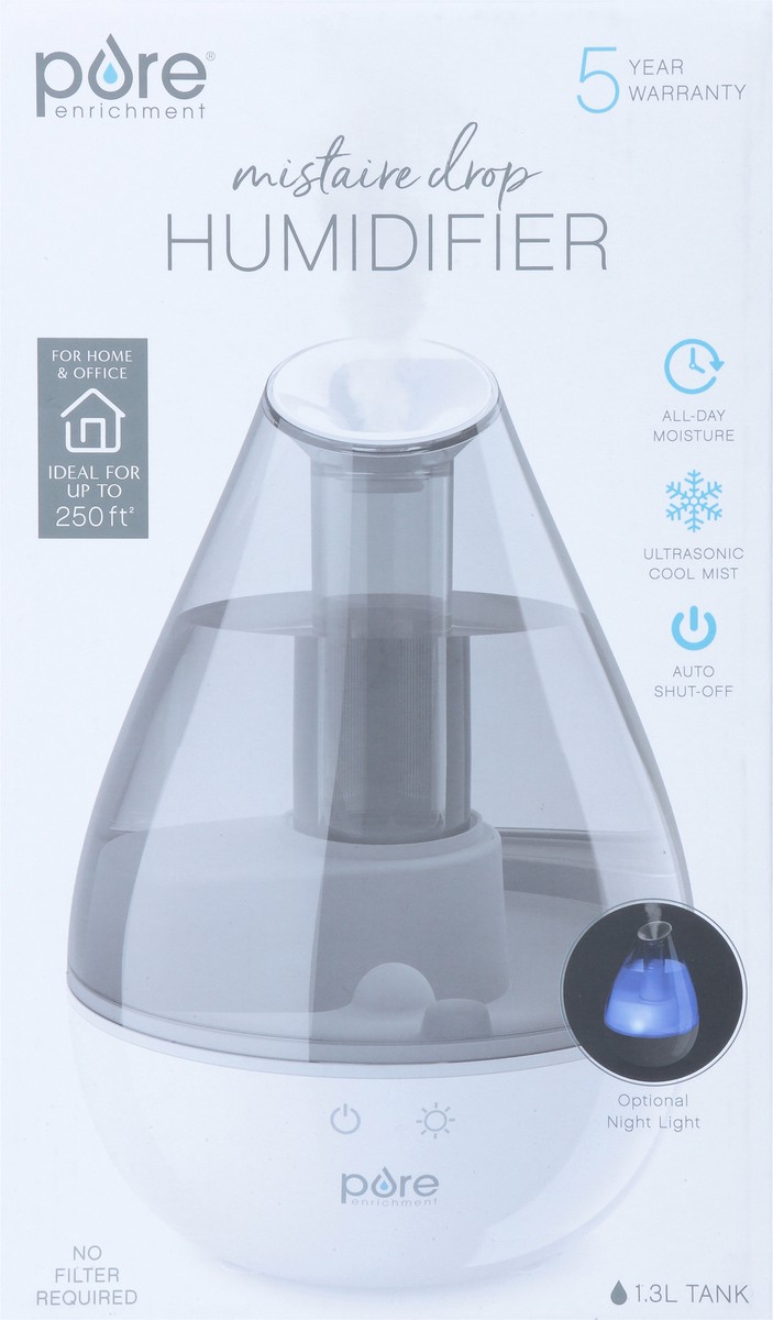 slide 6 of 8, Pure Enrichment 1.3 Liters Mistaire Drop Humidifier 1 ea, 1 ct