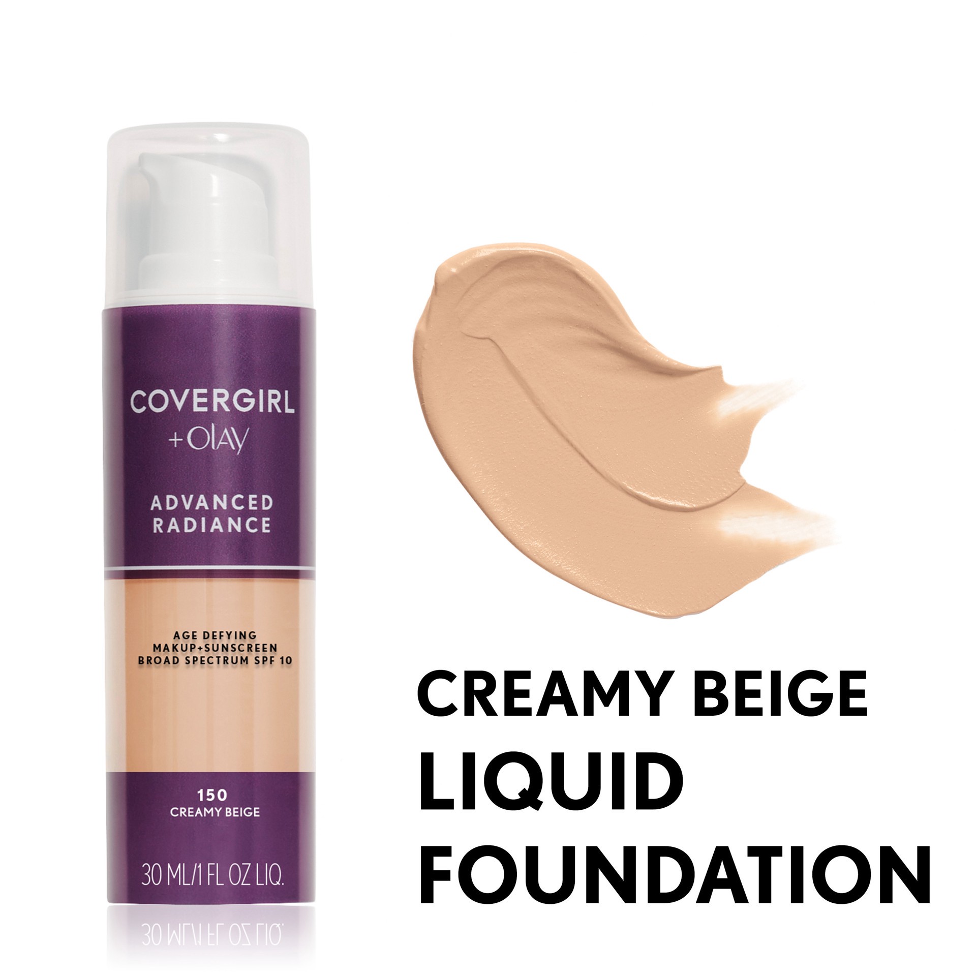 slide 1 of 3, Covergirl COVERGIRL Advanced Radiance Liquid Foundation- Classic Beige, 30 ml