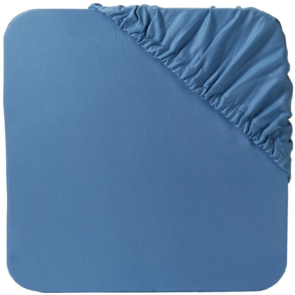 slide 1 of 1, Everyday Living 250 Thread Count Fitted Sheet - Allure Blue - Twin, Twin Size