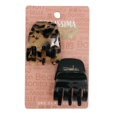 slide 1 of 1, Hy-Vee 2Pc Bellissima Claw Clips, 1 ct