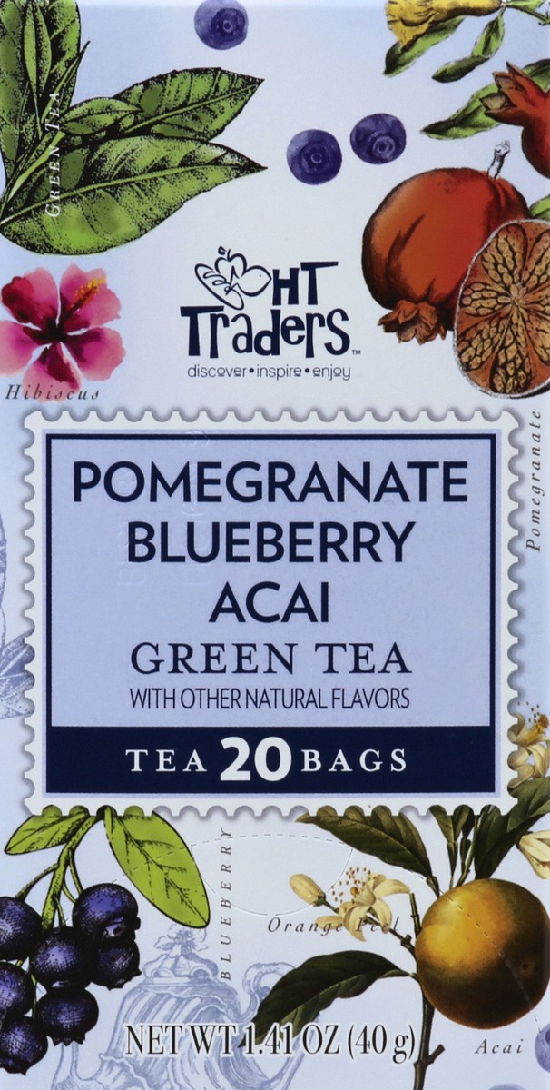 slide 2 of 5, Harris Teeter Acai Blubry Pomg Green Tea, 20 ct