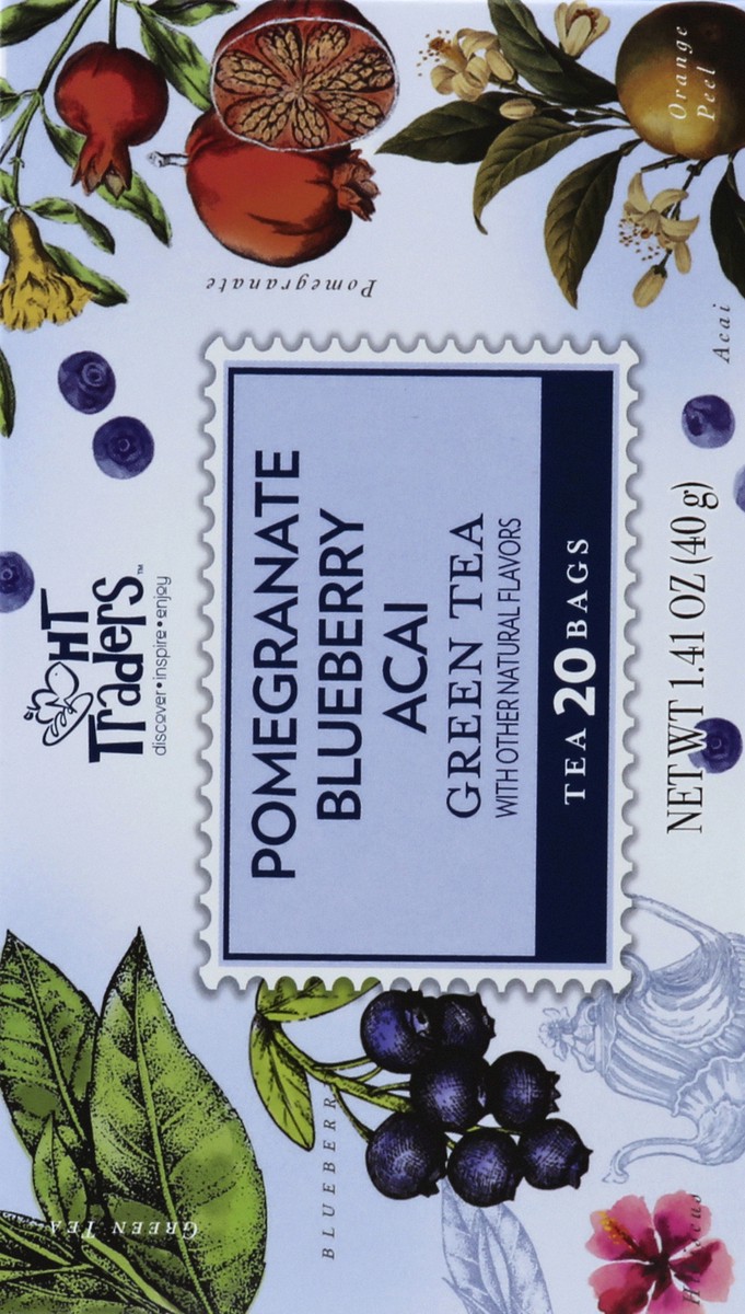 slide 3 of 5, Harris Teeter Acai Blubry Pomg Green Tea, 20 ct