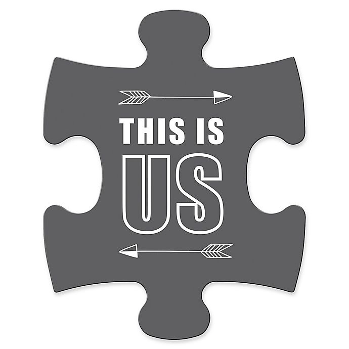 slide 1 of 3, WallVerbs Mix & Match Puzzle Wall Art This is Us'' Piece'', 1 ct