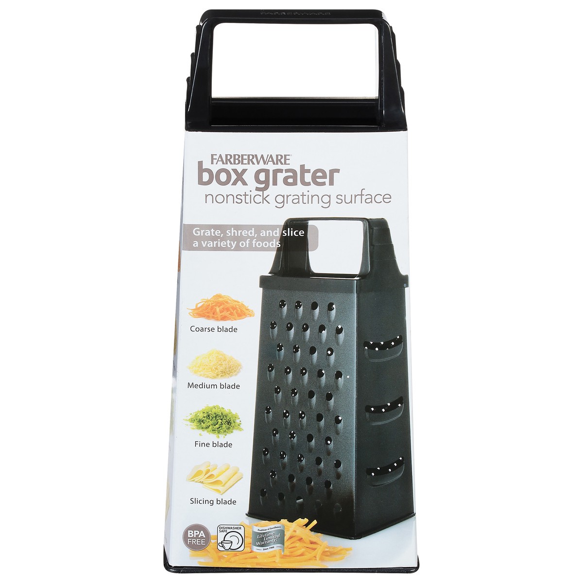 slide 1 of 9, Farberware Classic Large Non-stick Box Grater, 1 ct