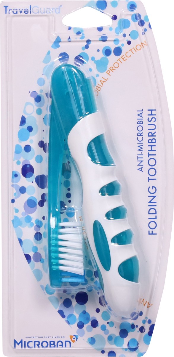 slide 5 of 11, Sprayco Travel Guard Antimicrobial Foldable Toothbrush 1 ea, 1 ct