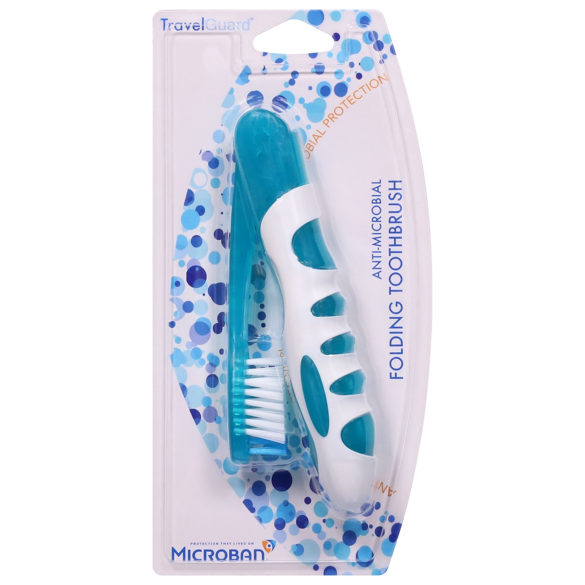 slide 1 of 11, Sprayco Travel Guard Antimicrobial Foldable Toothbrush 1 ea, 1 ct