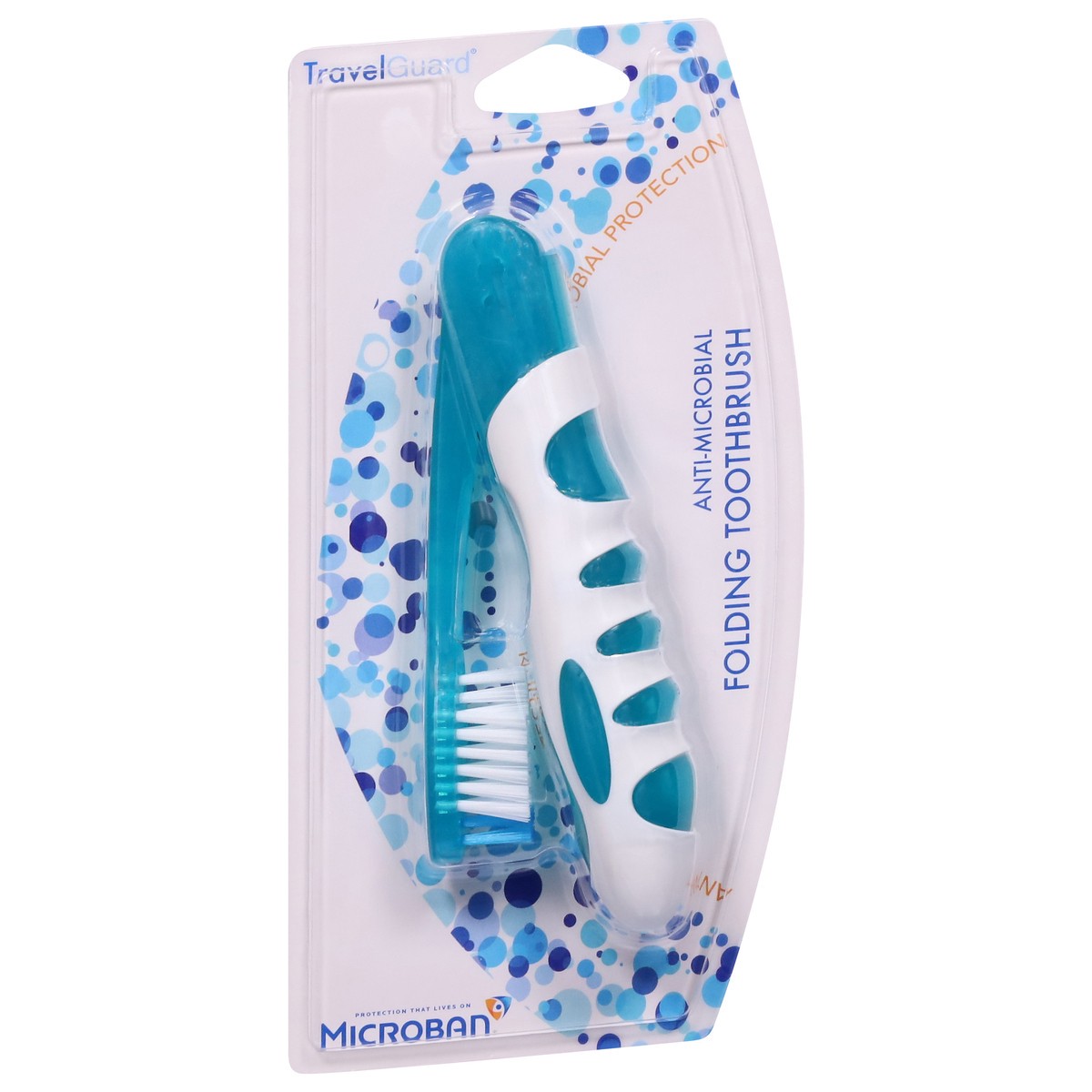 slide 10 of 11, Sprayco Travel Guard Antimicrobial Foldable Toothbrush 1 ea, 1 ct