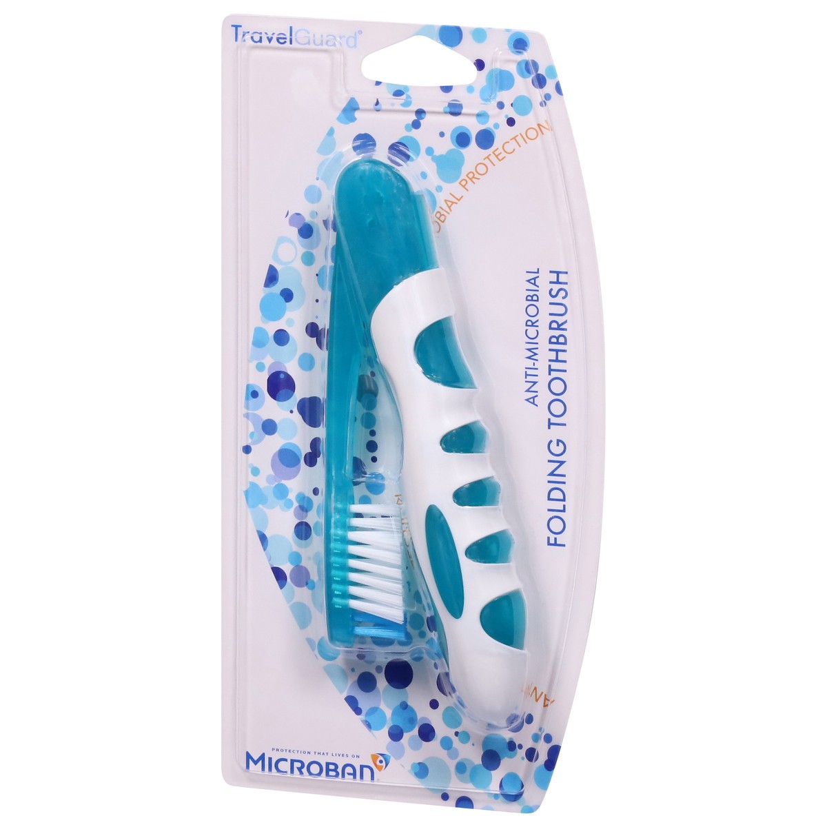 slide 6 of 11, Sprayco Travel Guard Antimicrobial Foldable Toothbrush 1 ea, 1 ct