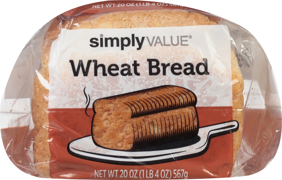 slide 8 of 9, Simply Value Wheat Bread, 20 oz