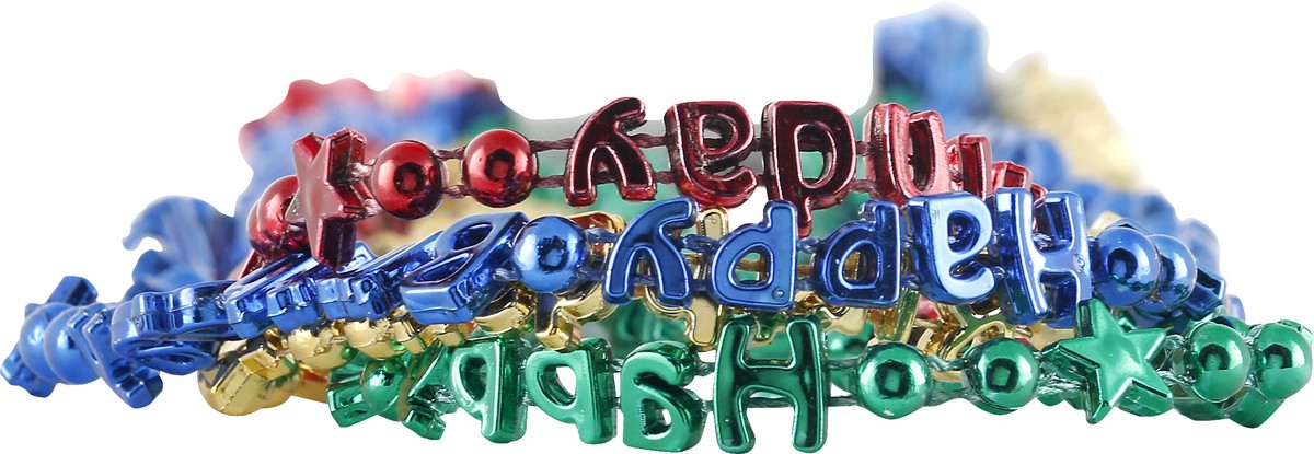 slide 8 of 10, Creative Converting Happy Birthday Necklaces 4 ea, 4 ct