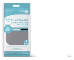 Al-Shields Ladies 3 Ply Disposable Face Masks - Assorted