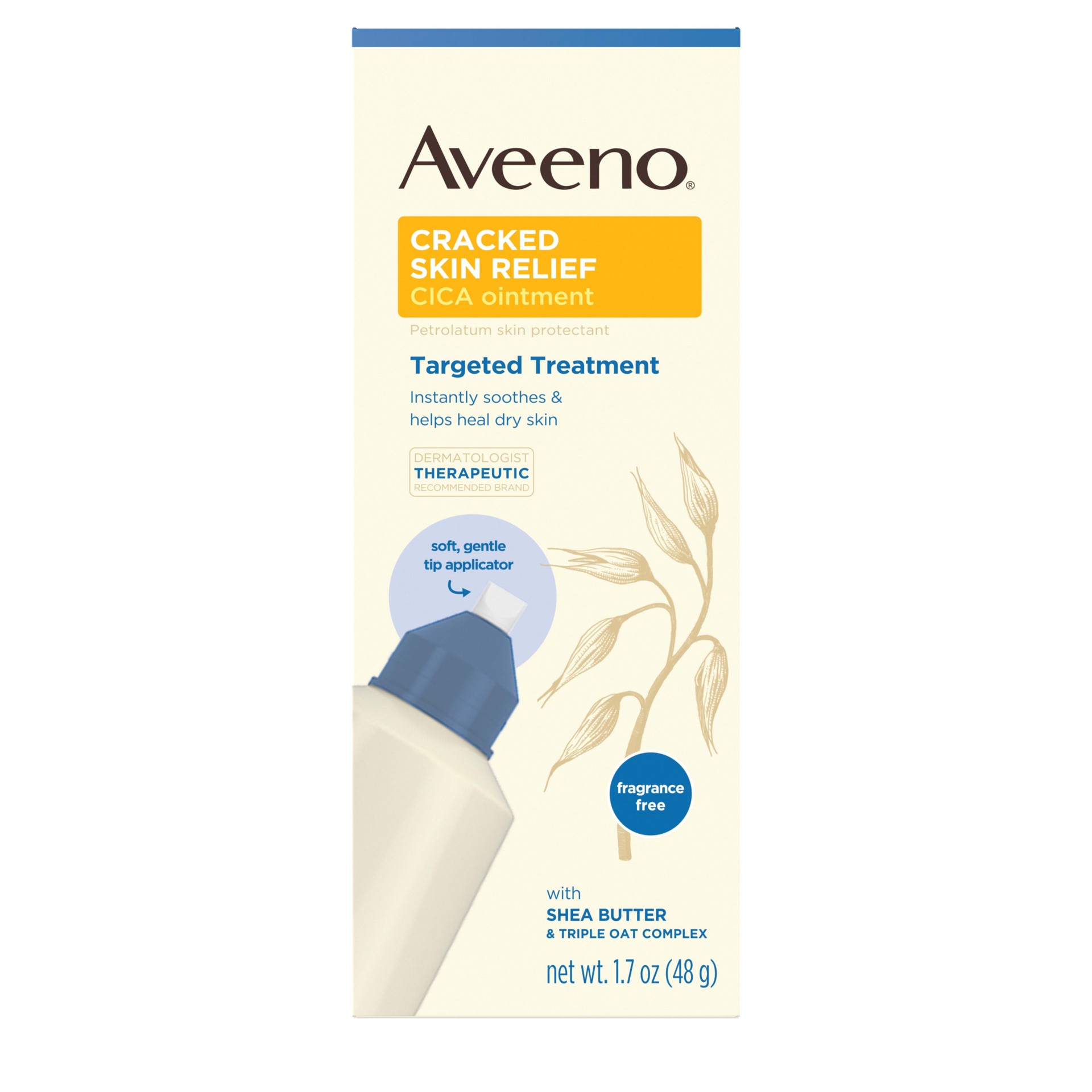 slide 3 of 5, AVEENO Cracked Skin Relief CICA Ointment, 1.7 Oz, 1.7 oz