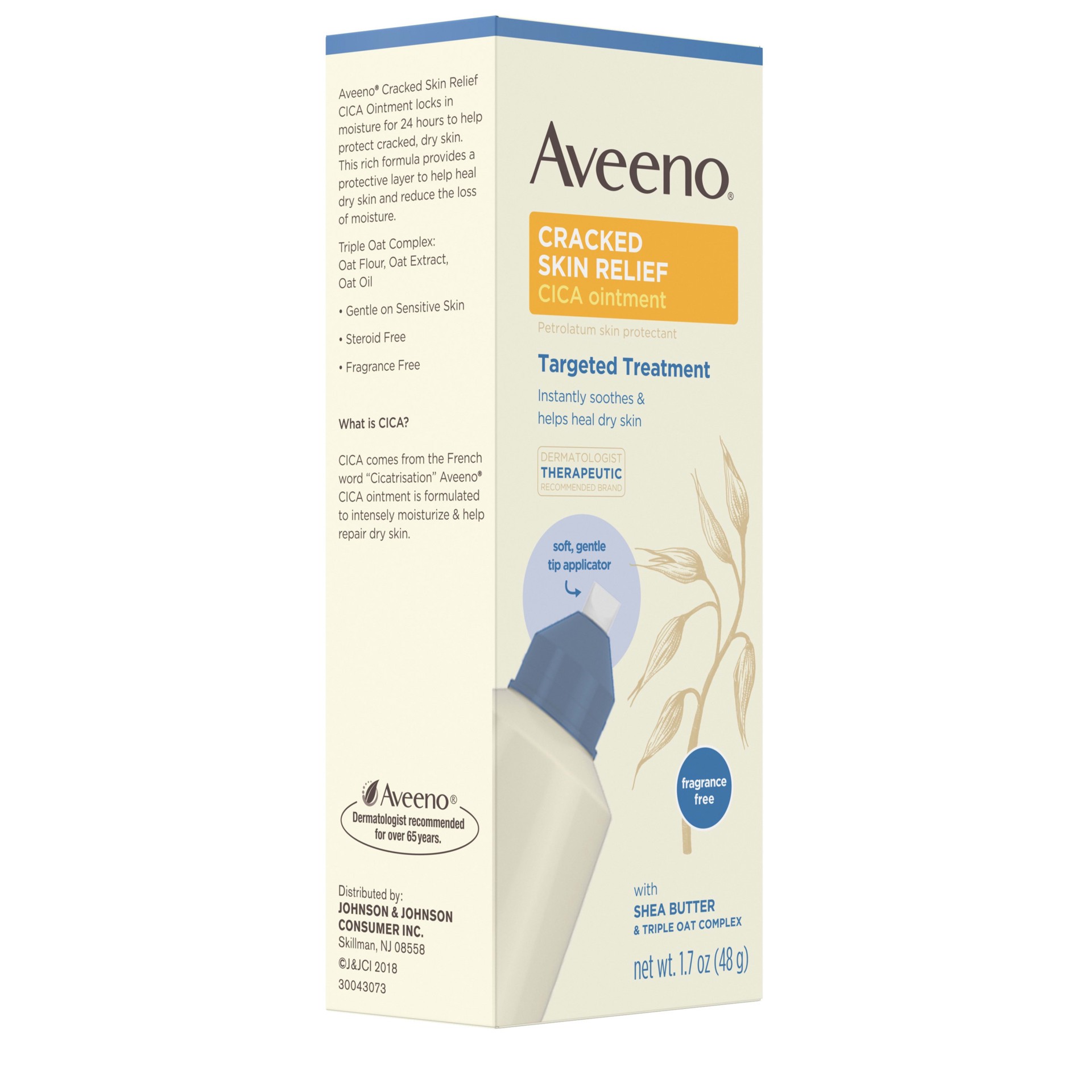 slide 2 of 5, AVEENO Cracked Skin Relief CICA Ointment, 1.7 Oz, 1.7 oz