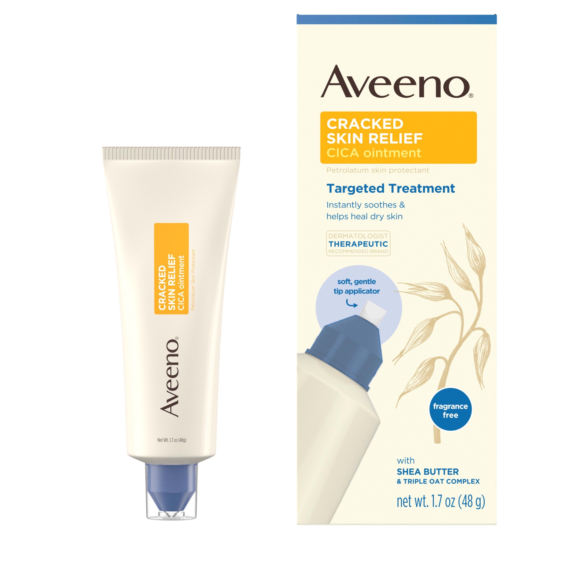 slide 5 of 5, AVEENO Cracked Skin Relief CICA Ointment, 1.7 Oz, 1.7 oz