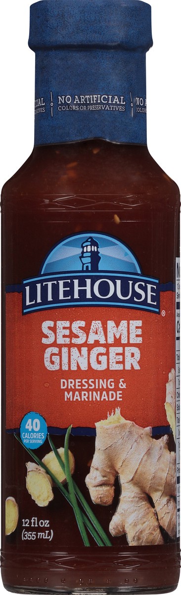 slide 12 of 13, Litehouse Sesame Ginger Dressing & Marinade 12 fl oz, 12 fl oz