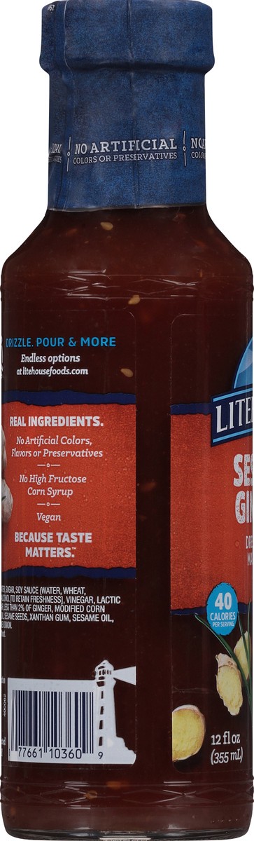 slide 6 of 13, Litehouse Sesame Ginger Dressing & Marinade 12 fl oz, 12 fl oz