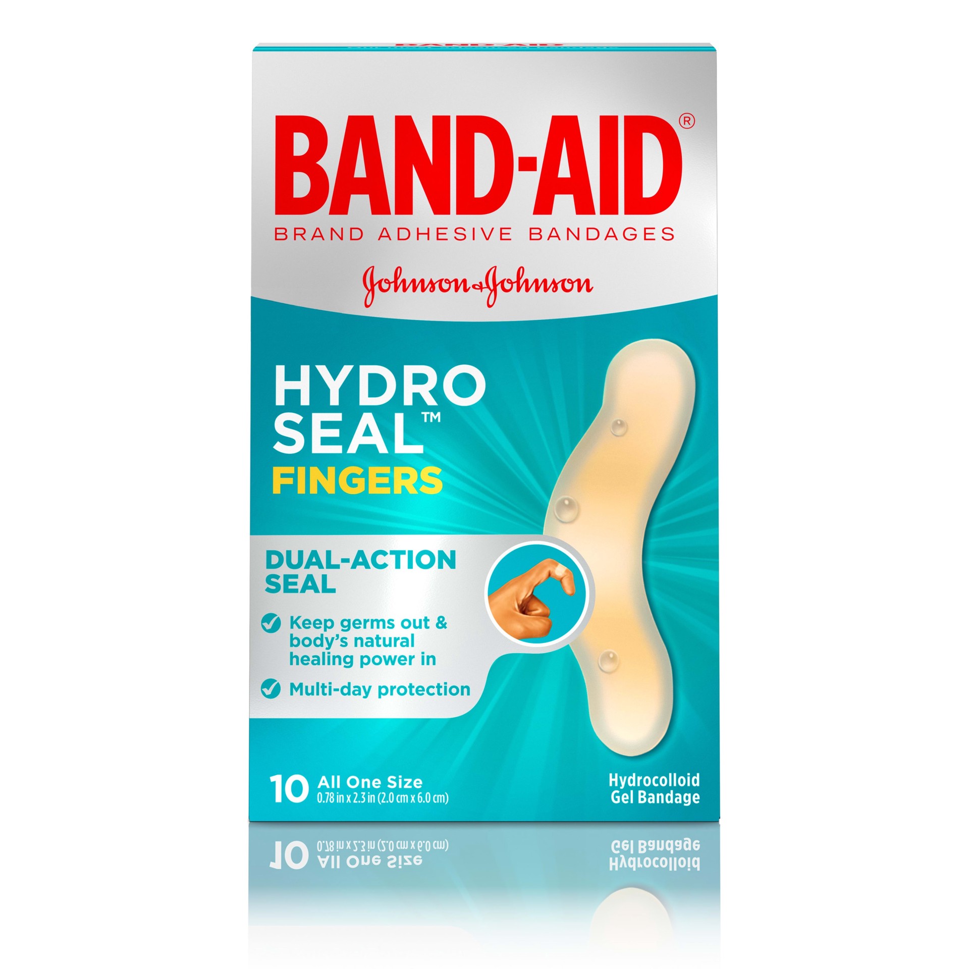 slide 1 of 6, Band-Aid Hydro Seal Fingers, 10 ct