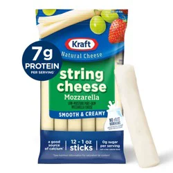 Kraft Smooth & Creamy String Cheese Mozzarella