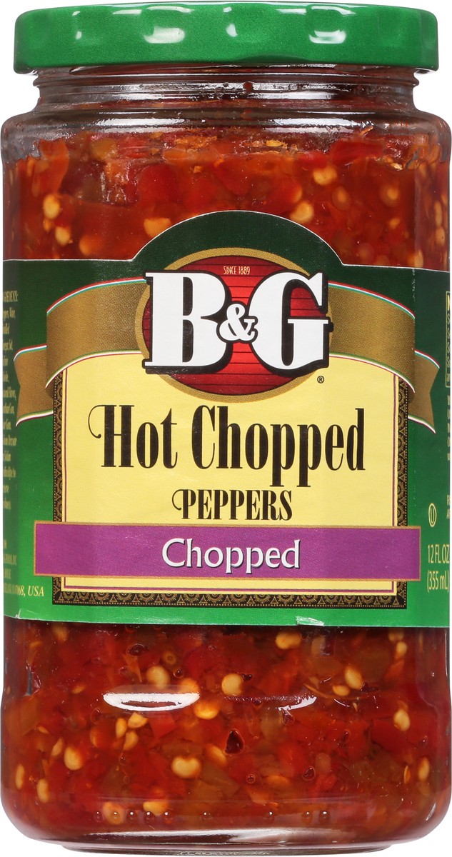slide 4 of 13, B&G Chopped Hot Peppers 12 fl oz, 12 fl oz