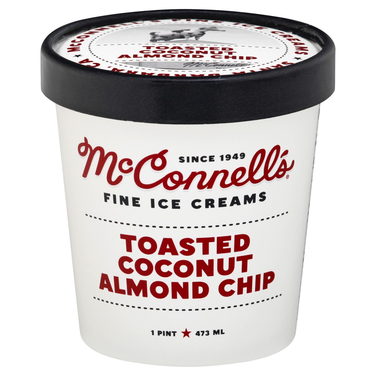 slide 7 of 13, McConnell's Fine Ice Creams Toasted Coconut Almond Chip Ice Cream 1 pt, 1 pint