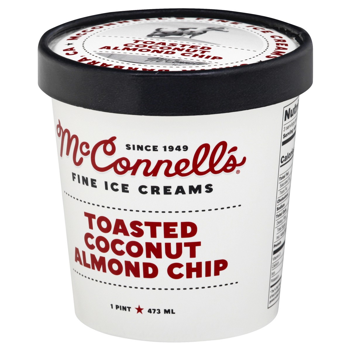 slide 4 of 13, McConnell's Fine Ice Creams Toasted Coconut Almond Chip Ice Cream 1 pt, 1 pint